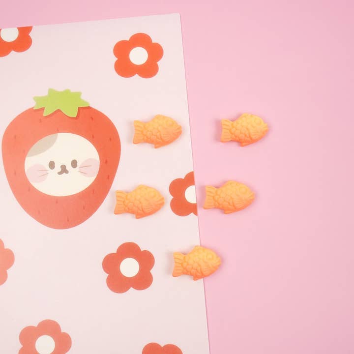 Taiyaki Magneet Set | Visvormige Gebak Koelkastmagneet voor wholesale door Mini Story Co