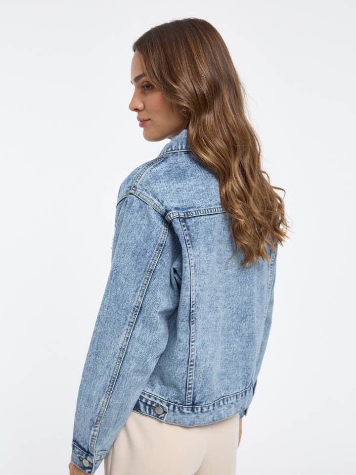 SWEET MAGIC MODA Y COMPLEMENTOS - Wholesale Denim Jacket - Women's - DENIM JACKET WITH PEARLS1