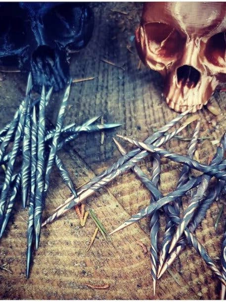 Copper and Steel Candle Scribes for wholesale by Troll Cunning Forge