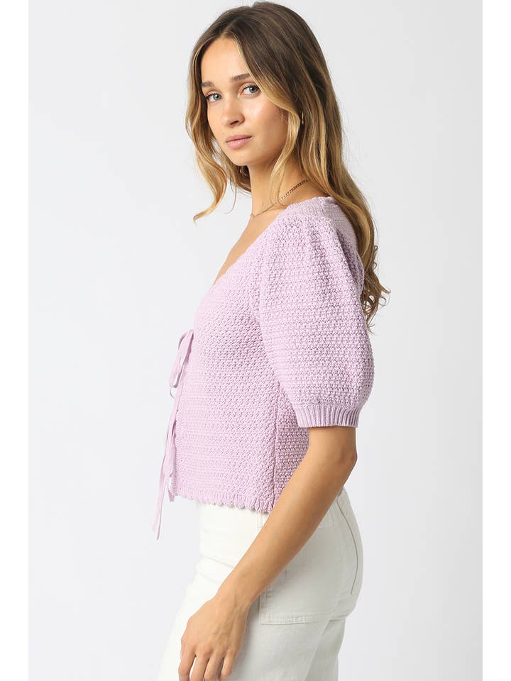 Olivaceous - Wholesale Knit Top - Women's - Liz Tie Front Knit Top6