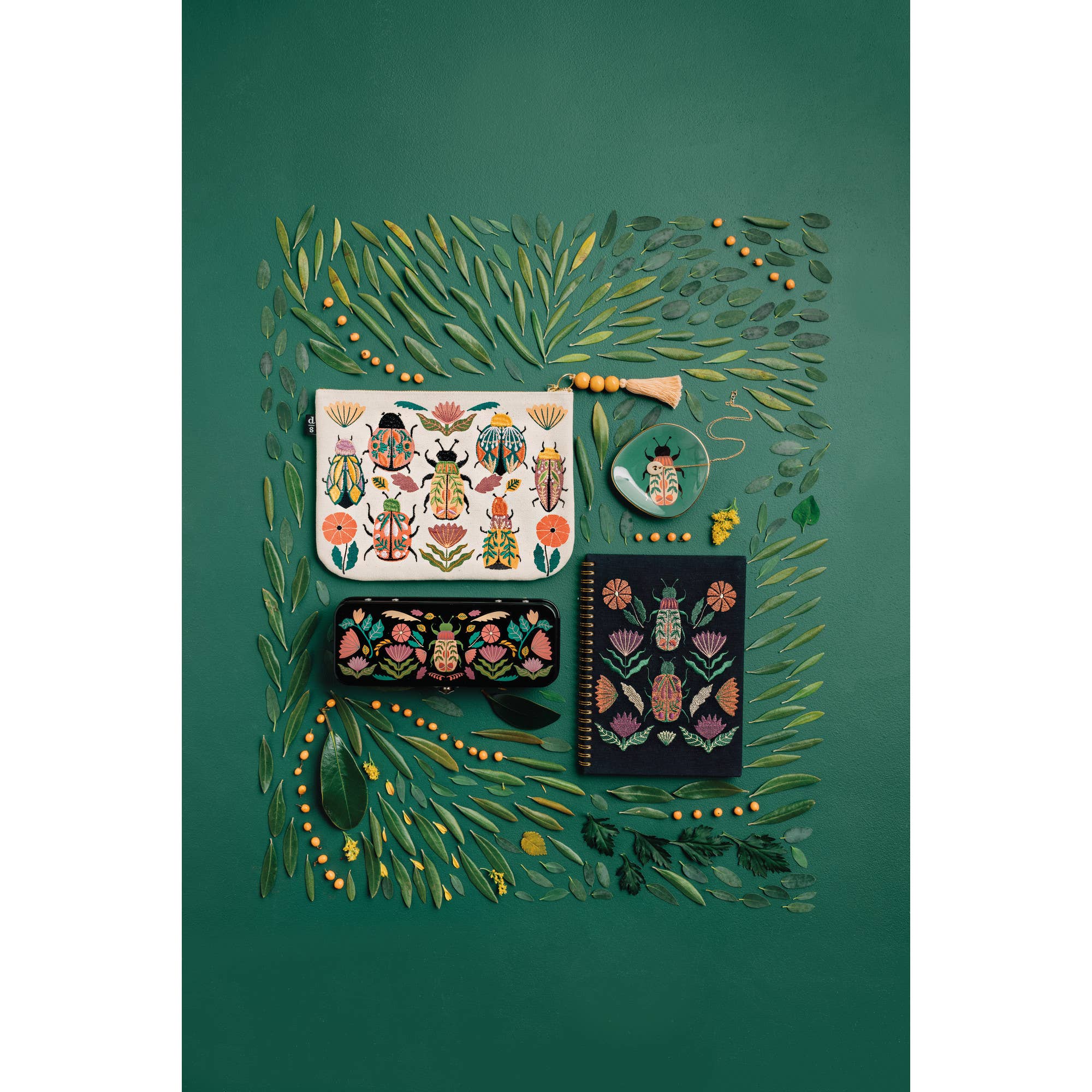 Danica Brands - Wholesale Notebook - Amulet Ring Bound Embroidered Notebook3