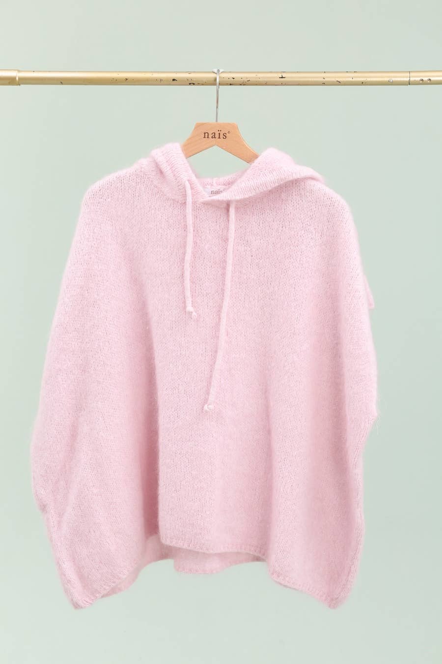 NAÏS PARIS - Wholesale Poncho - Women's - Mohair and wool hooded poncho sweater9