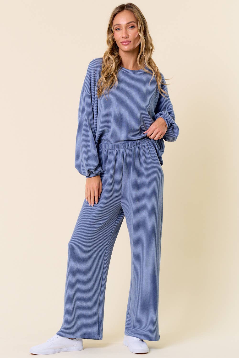 lovely melody - Wholesale Knit Top - Women's - LMT4100-Manifest ribbed top1