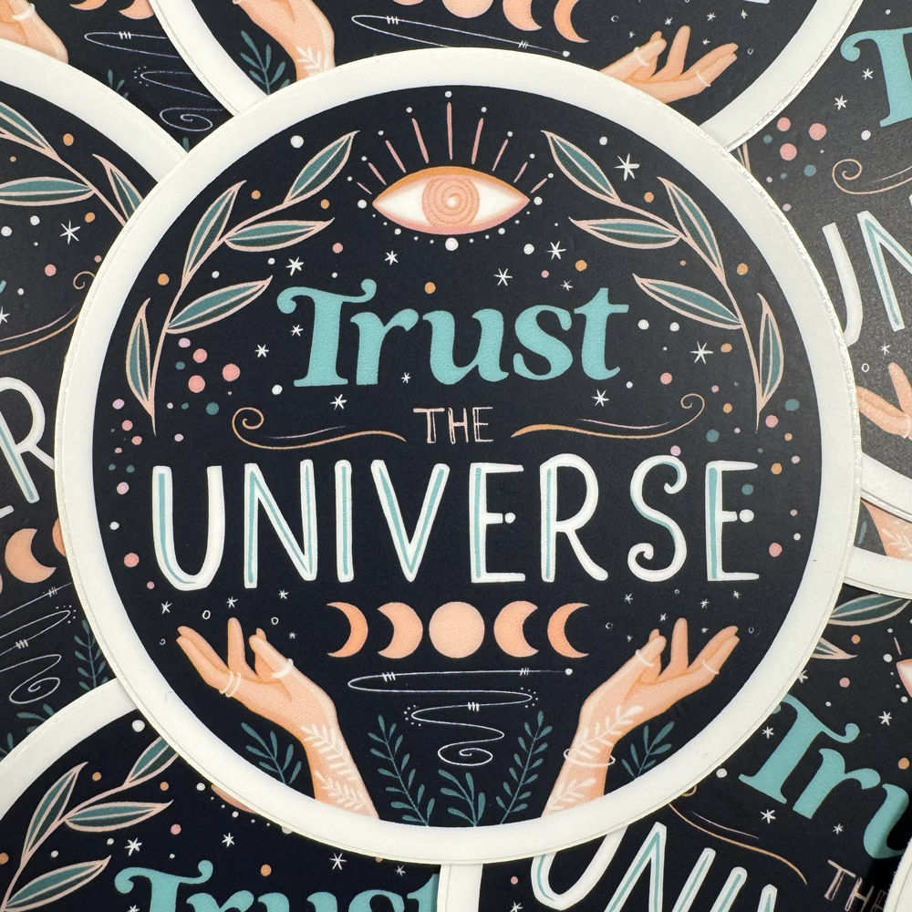 Cornwall Studios – wholesale Sticker – Trust The Universe Sticker0
