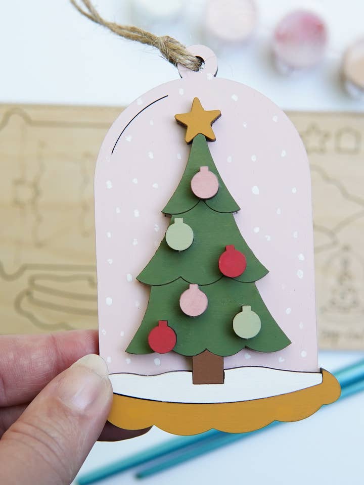 Christmas Tree Ornament DIY Paint Kit | Christmas | Activity for wholesale by Retro Ranch Creations Wholesale