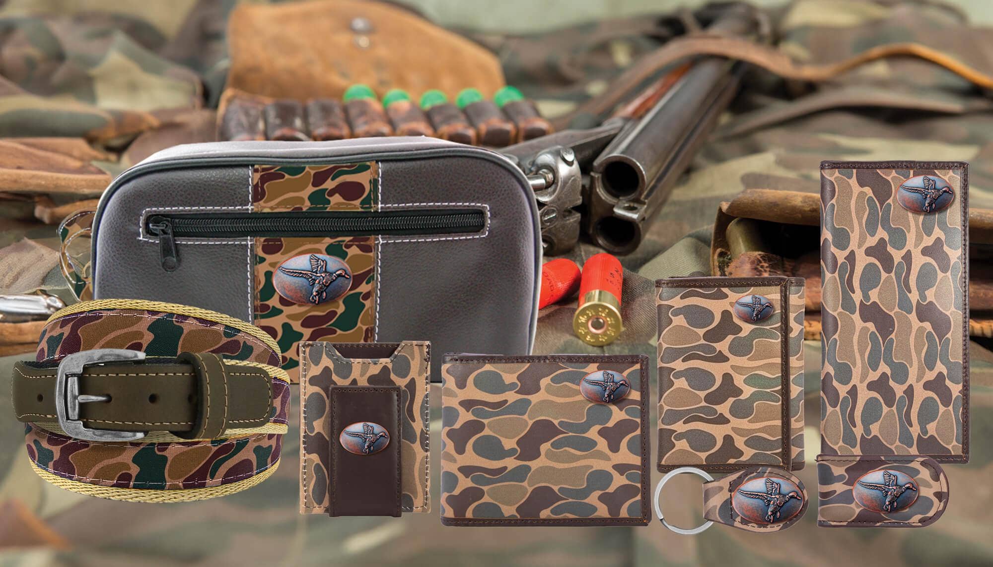 Zep-Pro - Wholesale Wallet - Men's - Mallard Men's Magnetic Front Pocket Old School Camo Leather Wallet.4