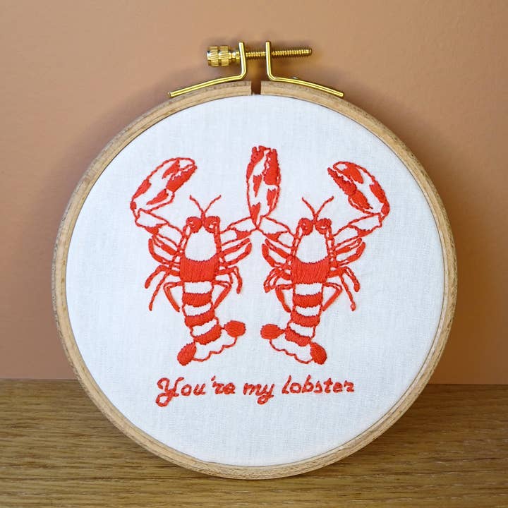 Mellow - Wholesale Craft Sewing Kit - You're my lobster embroidery kit | By Romane Sérazin6