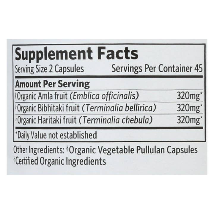 Everyday Supply Co - Wholesale Oral Supplement/Vitamin - Organic India Triphala - Organic - 90 Vcap1