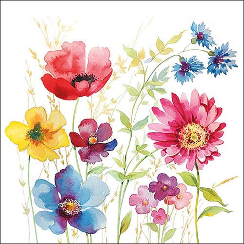 Serviette de table - Aquarell Meadow pour la vente par Elegant Gifts