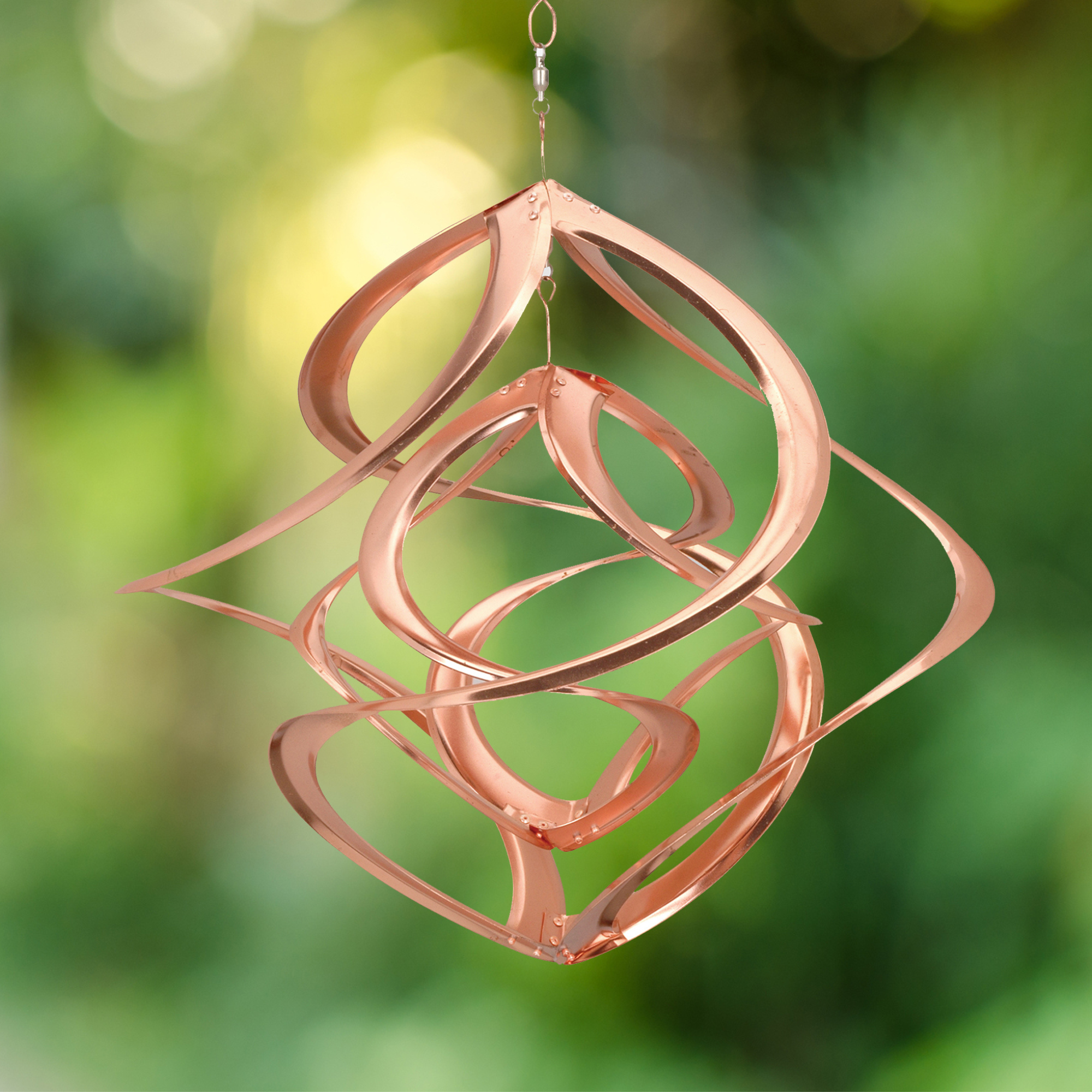 RCS Gifts - Wholesale Wind Spinner - Copper Cosmix Double Helix Garden Spinner – 17”3