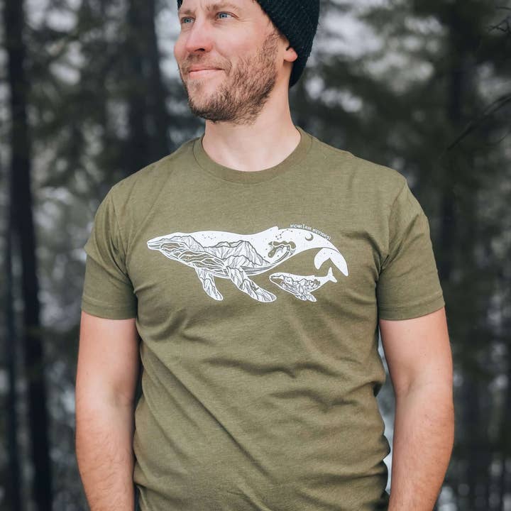Little Whale, Unisex T-shirt, Responsibly Made for wholesale by Mountain Mornings
