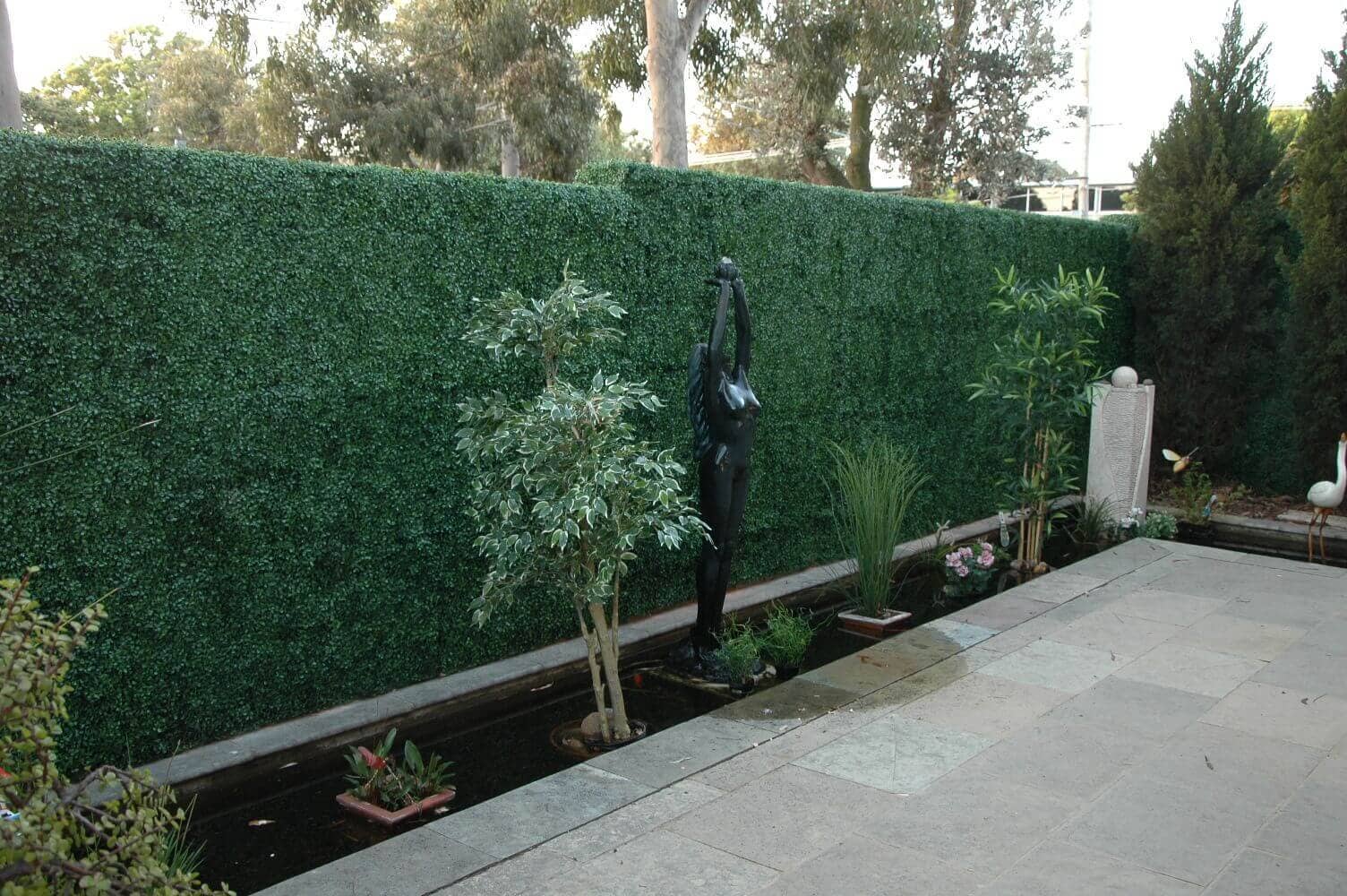 Designer Plants - Wholesale Artificial Plant - Dark Artificial Boxwood Wall 40" x 40" 11SQ FT Commercial Grade UV Resistant7