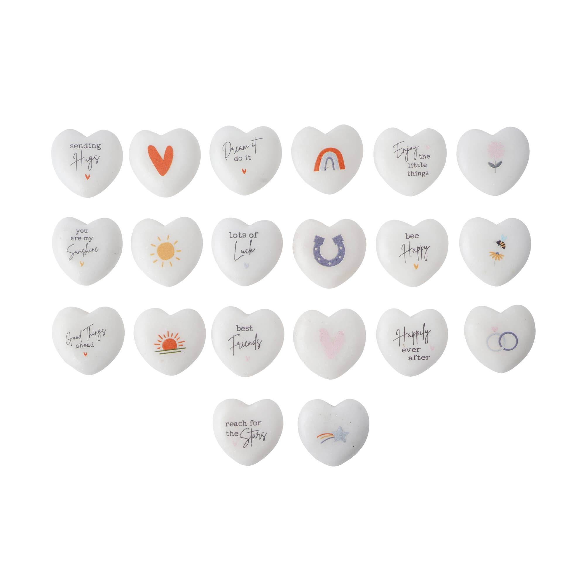 CGB Giftware - Wholesale Keepsake Coin/Token - Just Smile 12 Assorted Pebbles In Box4