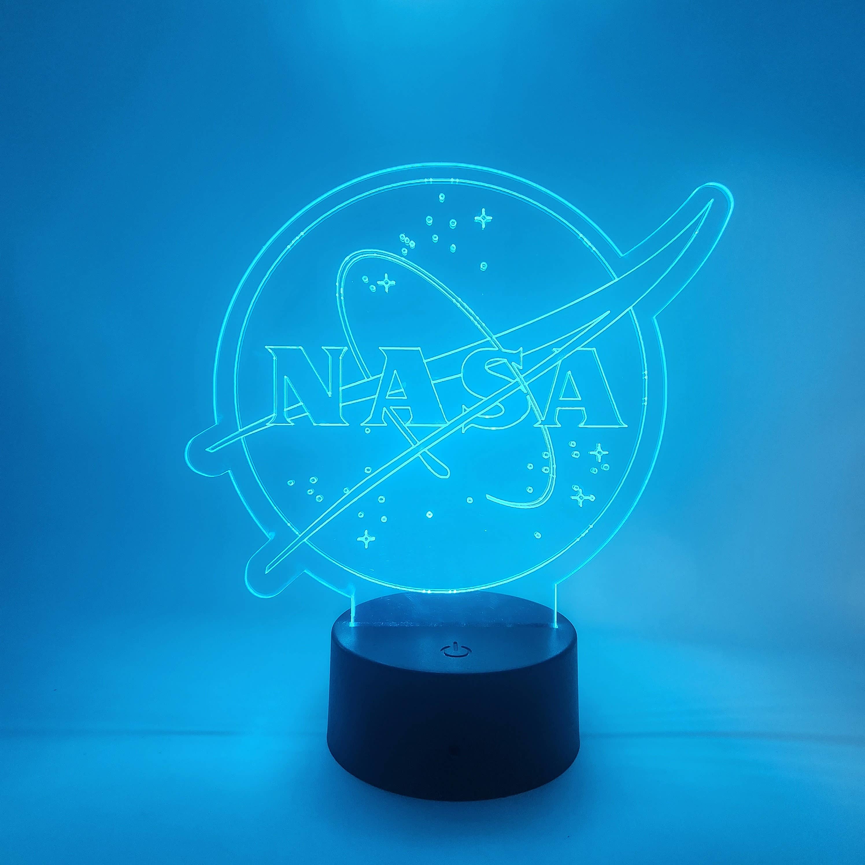 The 308 Collective - Wholesale Accent/Desk Lamp - NASA LED Lamp | NASA Logo Light | Outer Space Themed Gifts2