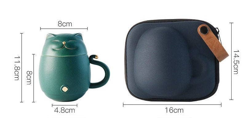 Gohobi （We cover U.S. import duties） – wholesale Tea pot – Gohobi Cat tea cup [UK stock] with Infuser office Tea Mug3