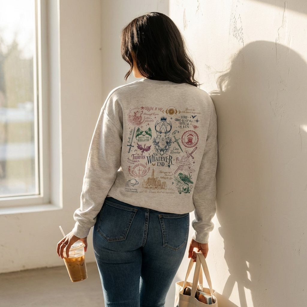 MagicMerchEmporium – wholesale Graphic sweatshirt – Unisex – SJM Worlds Collide Sweatshirt3