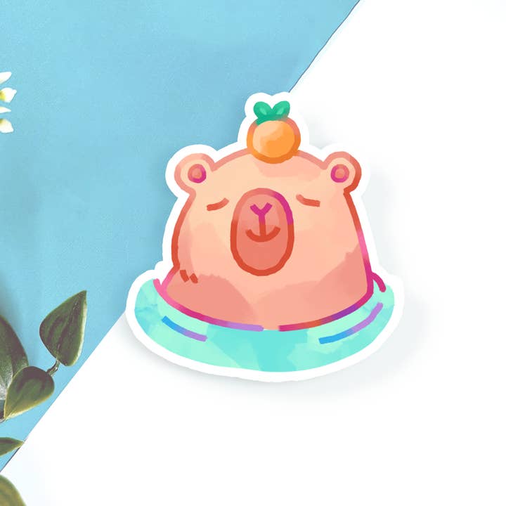 Shiku Designs - Wholesale Sticker - Capybara Mini Sticker Set1