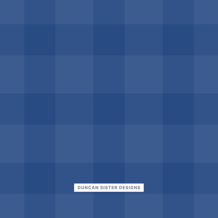 Duncan Sister Designs - Wholesale Stationery/Notecard Set - Masculine Blue Gingham Notecards – Set of 8, USA Made2