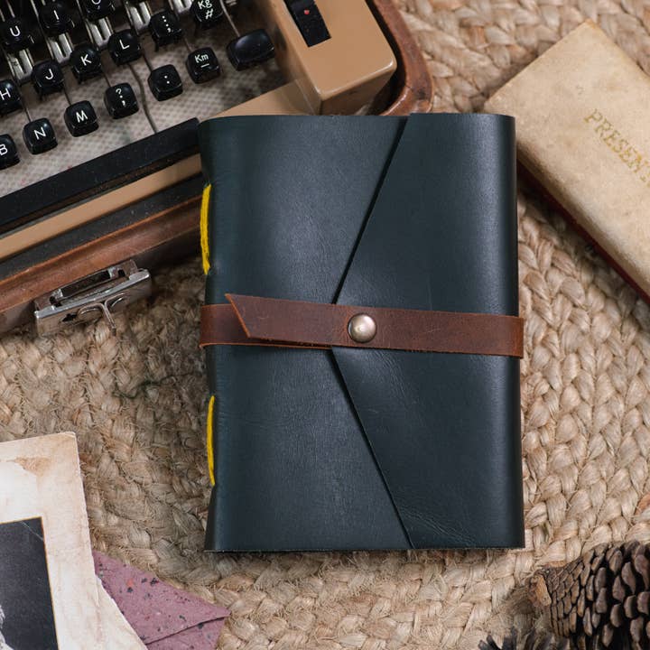 Leather journal diary with ruled craft pages for wholesale by R K Handicrafts and Exporters