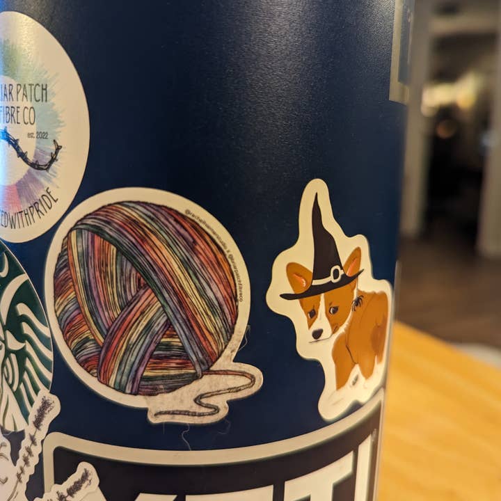 Briar Patch Fibre Co - Wholesale Sticker - Rainbow Yarn Sticker1