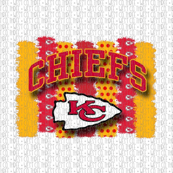 Chiefs - Sublimation Transfer- Ready to Press- Football for wholesale by Three+West Co