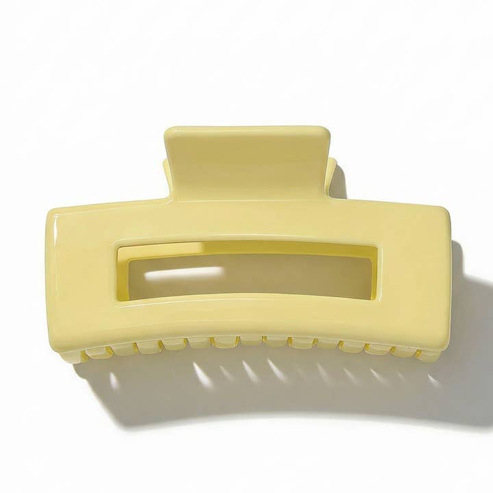 Easter Light Yellow Hair Claw, Buttercream for wholesale by Stiched by Lexi