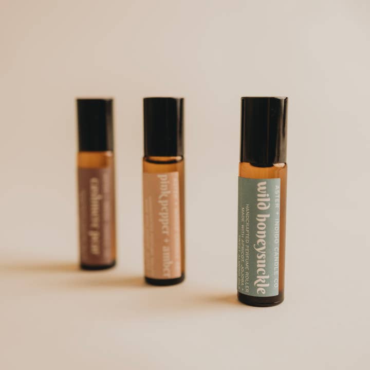 Aster + Indigo Candle Co. - Wholesale Roll-On Fragrance - Wild Honeysuckle | Perfume Oil Roller