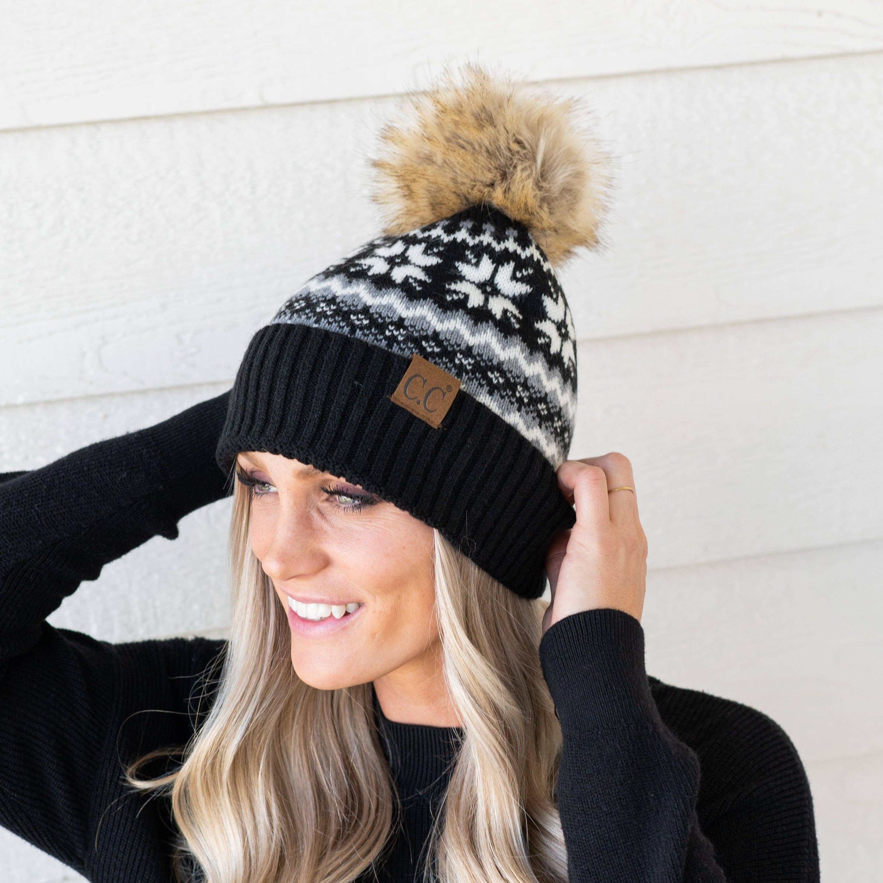 Truly Contagious - Wholesale Beanie - Women's - CC Nordic Fair Isle Beanie ( HAT-4029 )8