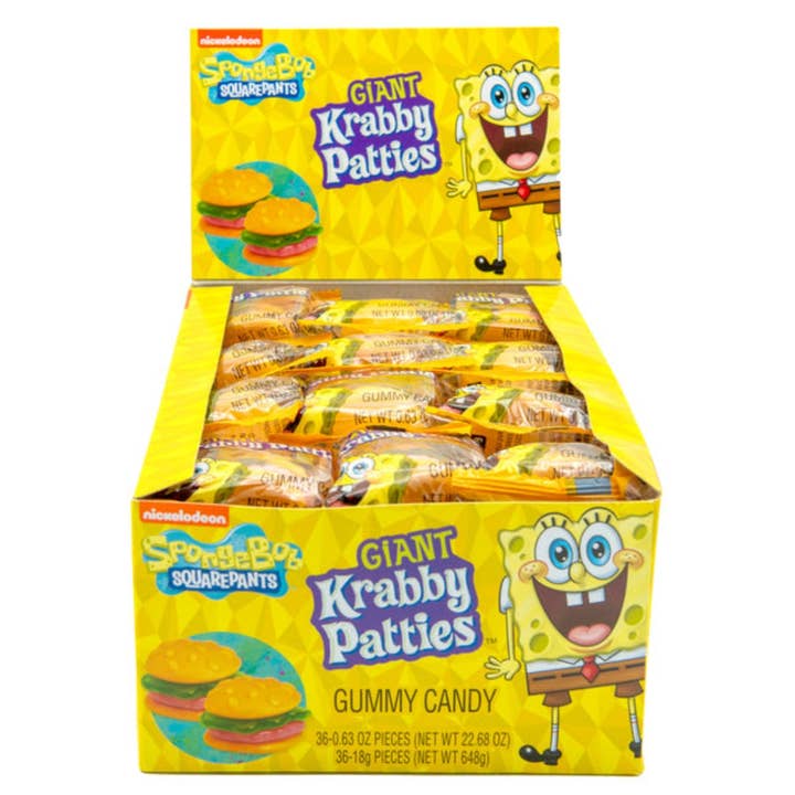 I Got Your Candy - Wholesale Gummy - Frankford Giant Original Krabby Patties Gummy 0.63oz -36ct