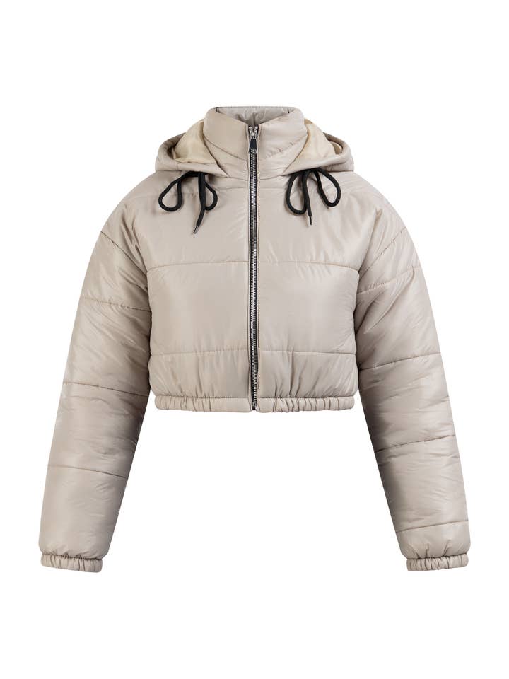 Mymo damesjas van nylon met opstaande kraag (12325678) voor wholesale door MO Streetwear