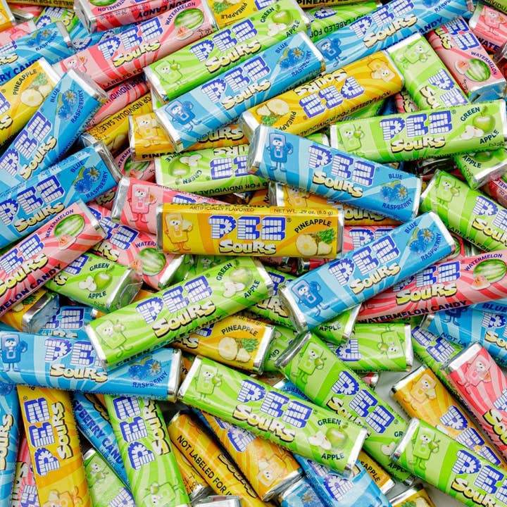 Pez Assorted Sour Candy Refills 5 Pound Bag for wholesale by Long Island Candy Factory