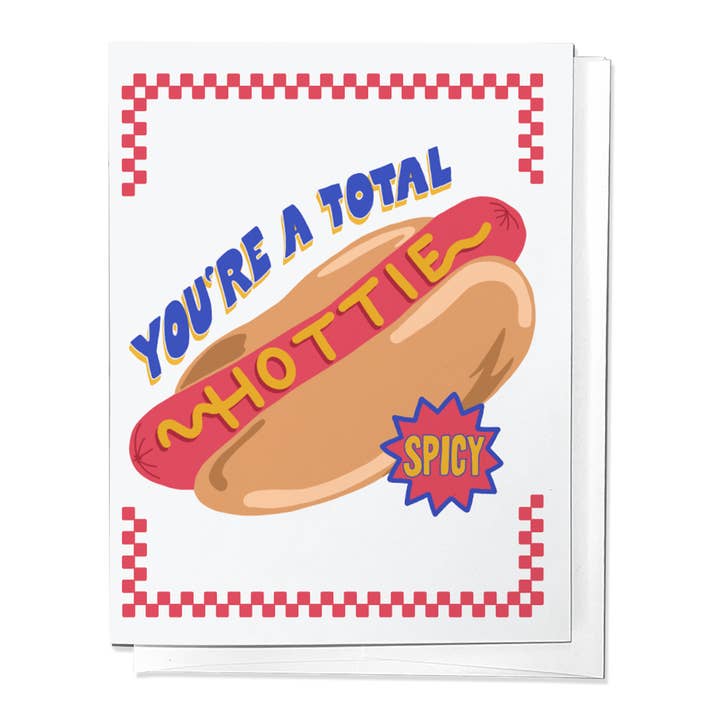 Parcel Island - Wholesale Valentine's Day Card - You're A Total Hottie, Hot Dog Love Valentine Greeting Card