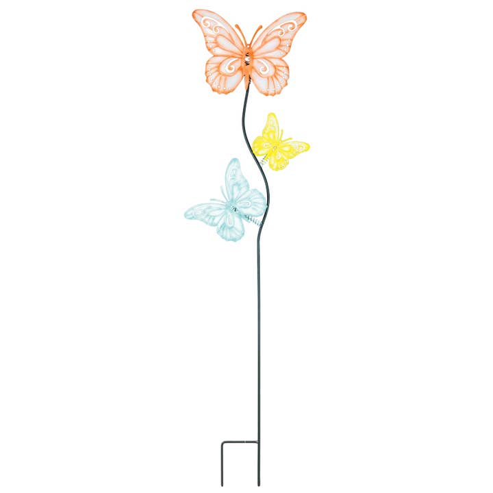 Butterfly Trio Garden Stake for wholesale by Hanna's Handiworks