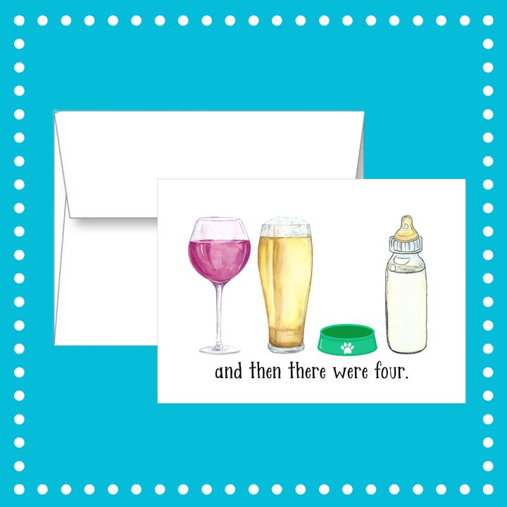 Funny New Baby Card for wholesale by Note Worthy Paper Place