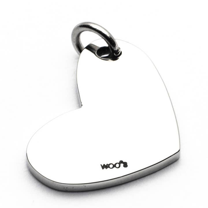 Charm Herz Anhänger aus Stahl für den Großhandel von Woo's pure feelings