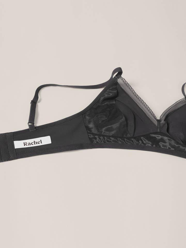 Rachel - Wholesale Bralette - Women's - Eversoft Triangle Bralette in Black3