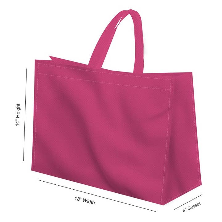 Non Woven Totes - Wholesale Tote bag – Unisex - Reusable Heavy-Duty Non-Woven Tote Bag - 18x14x4 | Custom Printed Power Tote Bags24