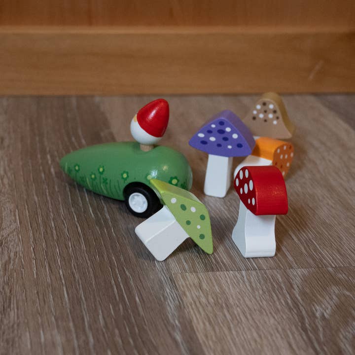 Jack Rabbit Creations - Wholesale Wood Toy - Kids - Gnome & Mushrooms Bowling Game2