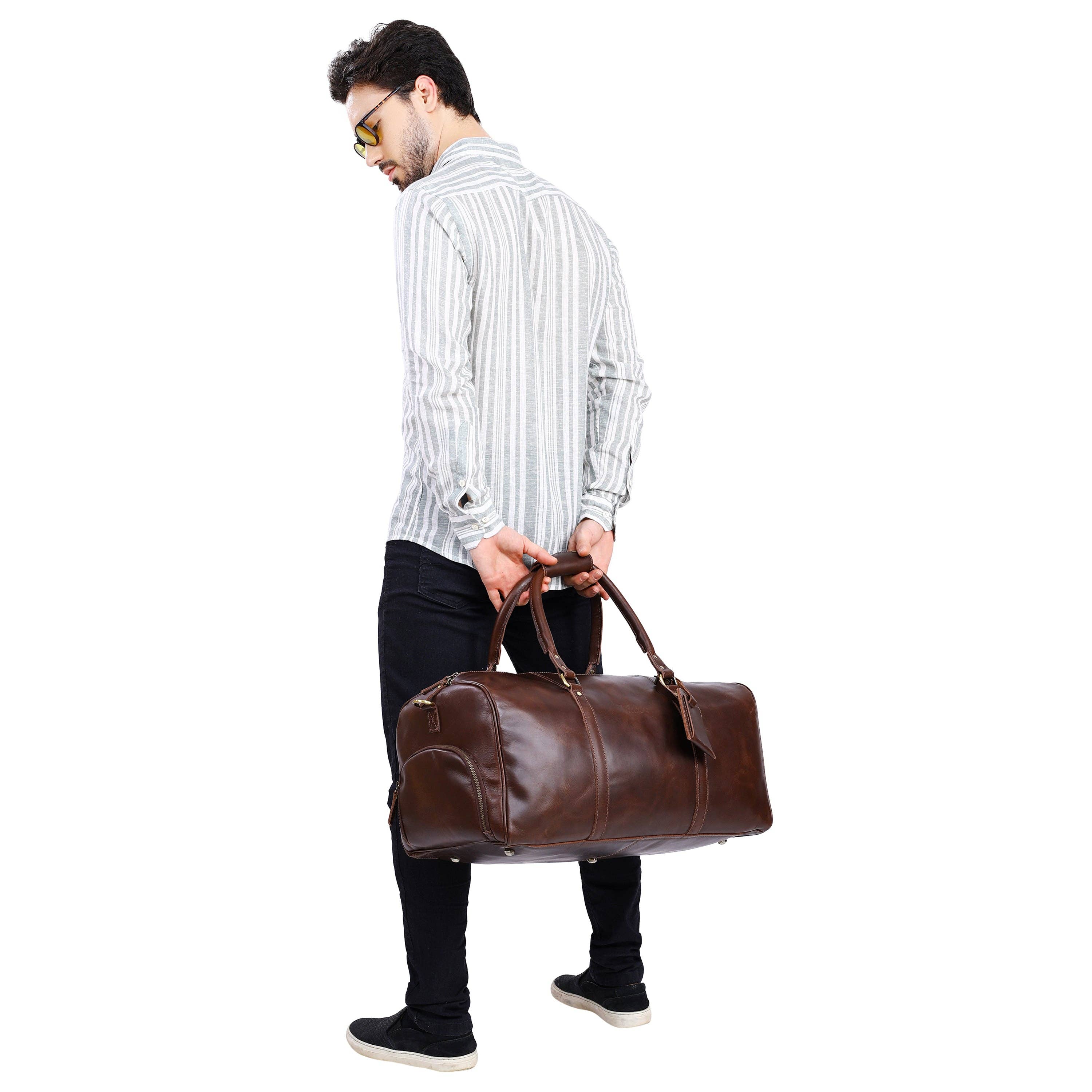 VELLAIRE - Wholesale Weekender Bag - Men's - Leather Duffle Bag X-Large | DB6