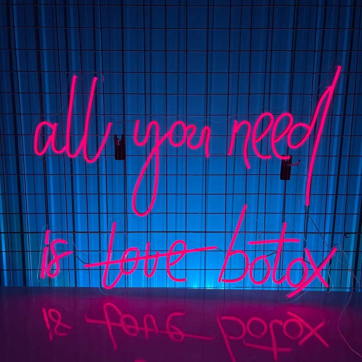 All you need is Botox Neon Sign, Beauty Botox Spa Wall Decor for wholesale by Glow Neon