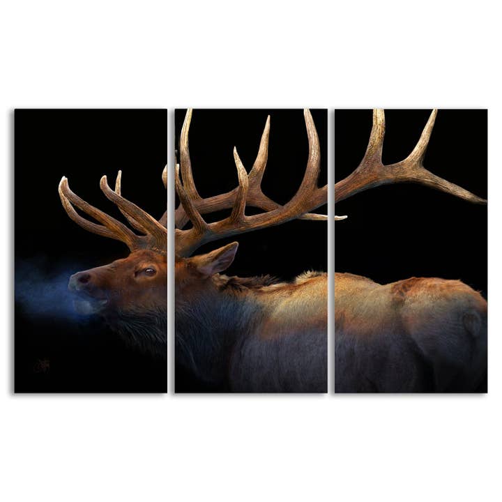 Winter Elk - Triptych for wholesale by Personal Prints