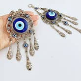 Evileyefavor - Wholesale Wall Accent - Evil Eye Wall Hanging, Blue Evil Eye Bead, Metal Wall Decor4