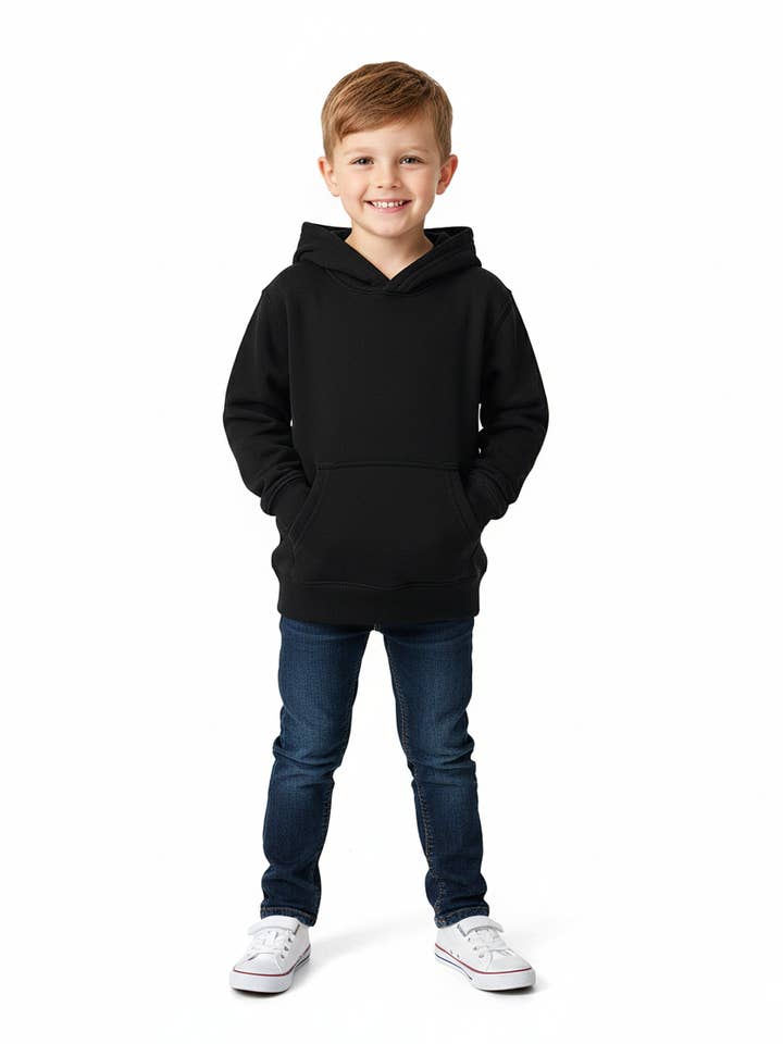 Zwarte Hoodie Maat 4-16 Bundel Unisex voor wholesale door Unik