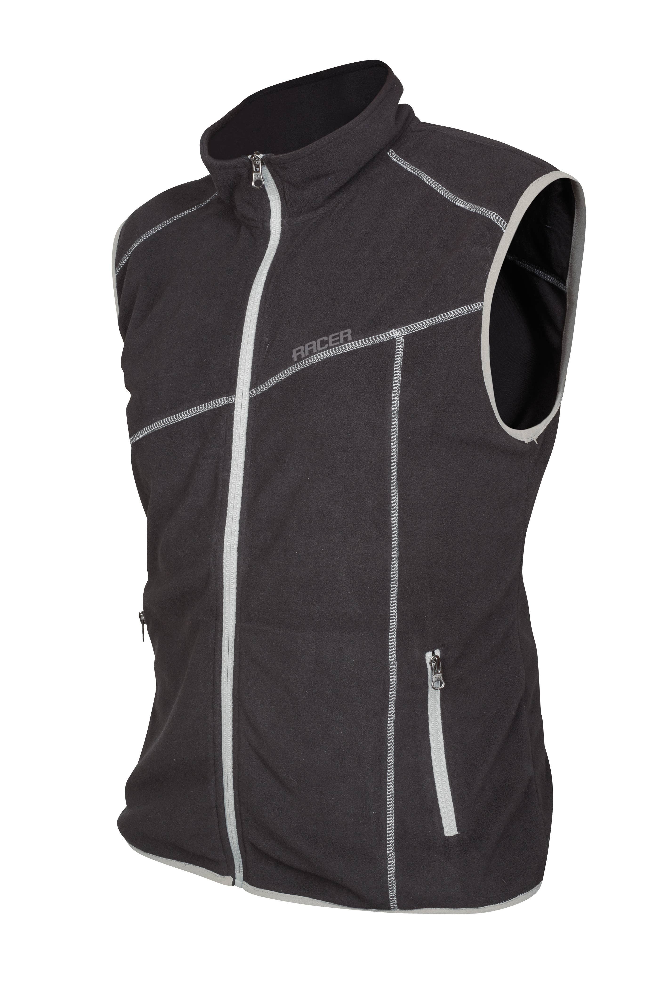 Black Grey Fleece Gilet Men for wholesale on Faire0