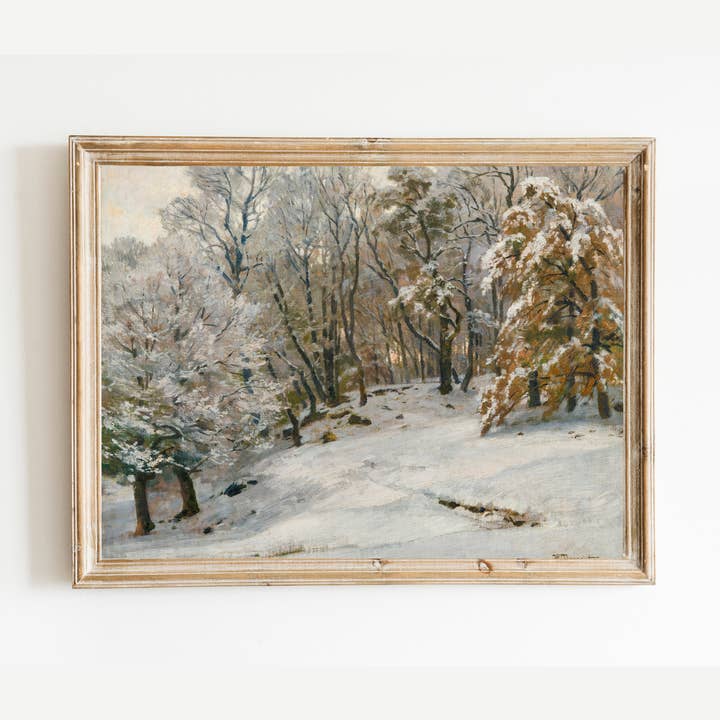 Sea to Skye - Wholesale Art Print - A Winter's Day Antique Art Print0