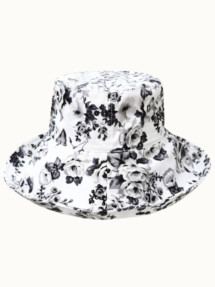 Cappello a Secchiello Floreale Monocromatico con Fodera in Rete Interna per la vendita all'ingrosso da parte di Olive & Pique