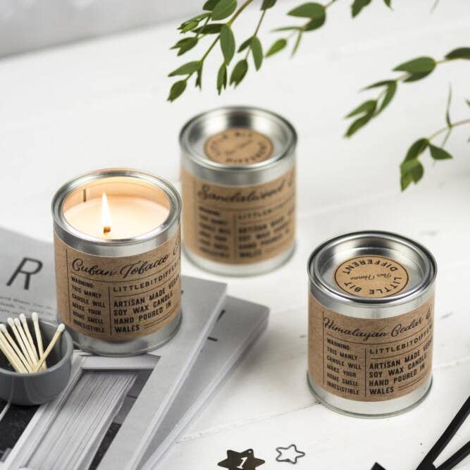 Little Bit Different – wholesale Jar/filled candle – Sandalwood and Musk Candle3