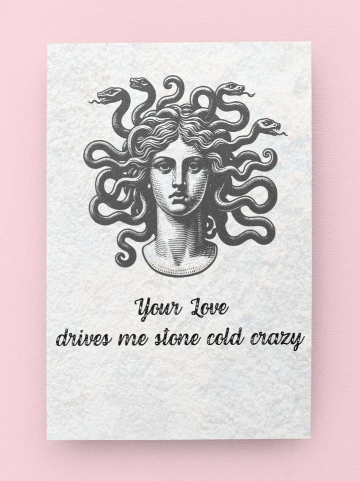 Cartão de Dia dos Namorados Stone Cold - 5 x 7 com Envelope por atacado de Golly Gee Press