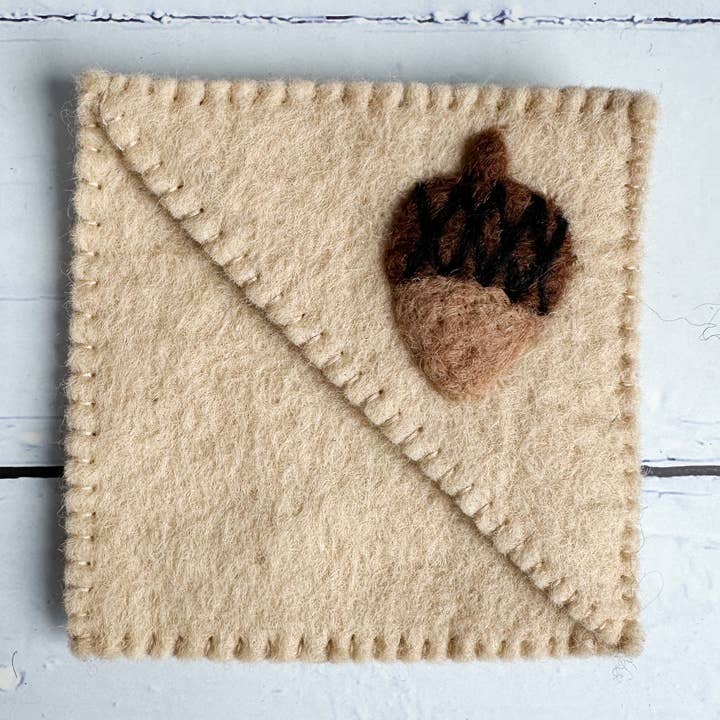 Sewing Seeds Play - Wholesale Bookmark - Felt Corner Bookmark - Acorn0