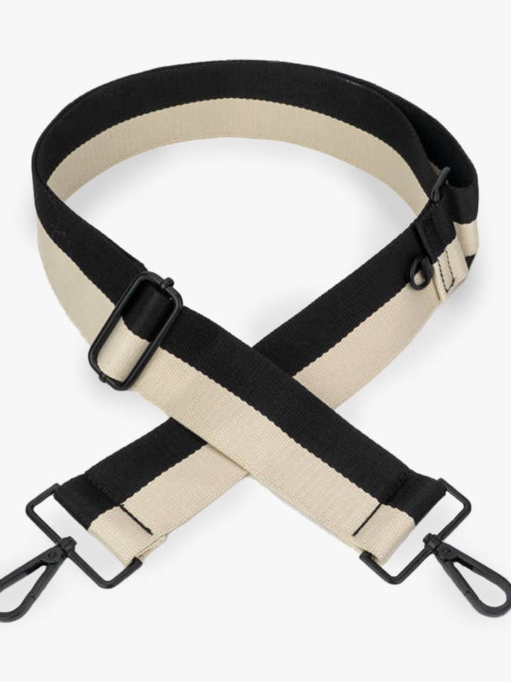 black + cream colorblock strap for wholesale by citymouse